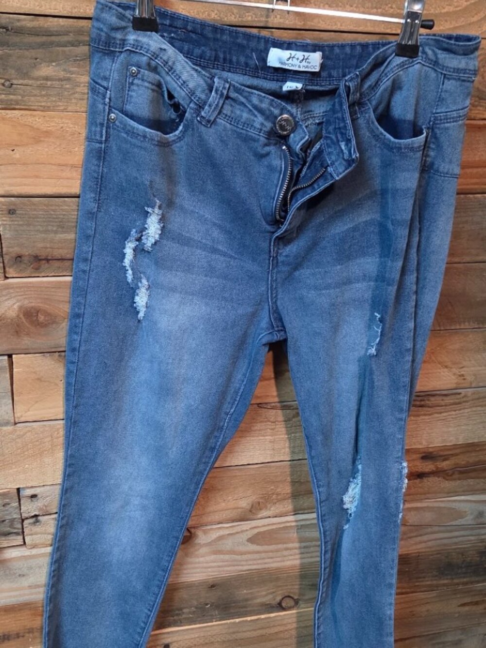 Harmony and Havoc size 12 skinny distressed jeans